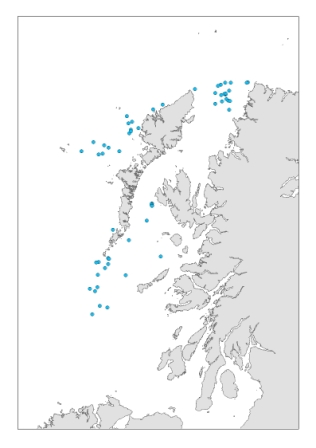 Visual sightings of Risso’s dolphins from Silurian, 2003-2010